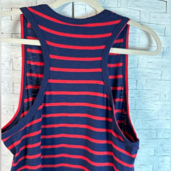 Lane Bryant tank top midi dress knit striped nautical razorback costal plus size - Picture 6 of 15